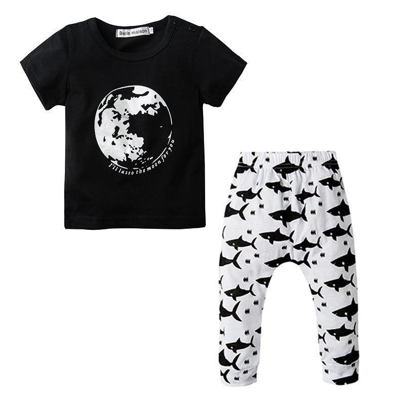 Baby&Kids Fox Cotton Clothing Sets Newborn Toddler Baby Girl Boy 2 Pcs Outfits Set Costume Summer Clothes BodySuit T-shirt Pants - CelebritystyleFashion.com.au online clothing shop australia