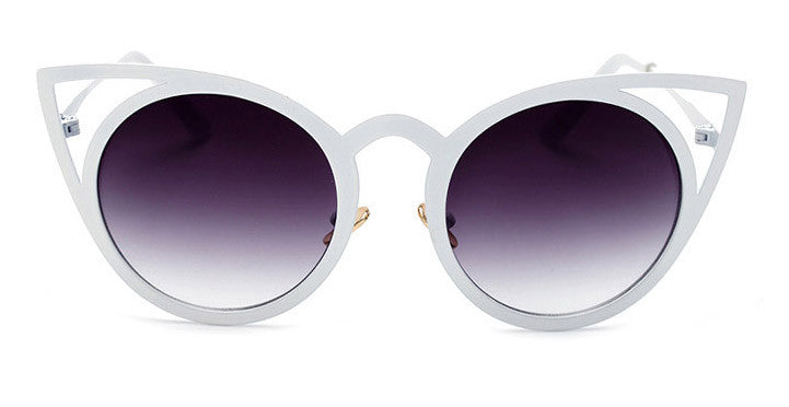 BOUTIQUE Newest Fashion Women Round Cat eye Sunglasses UV400 High Quality Metal Frame Colorful Glasses Oculos De Sol - CelebritystyleFashion.com.au online clothing shop australia