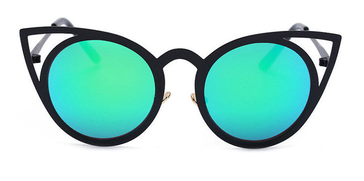 BOUTIQUE Newest Fashion Women Round Cat eye Sunglasses UV400 High Quality Metal Frame Colorful Glasses Oculos De Sol - CelebritystyleFashion.com.au online clothing shop australia