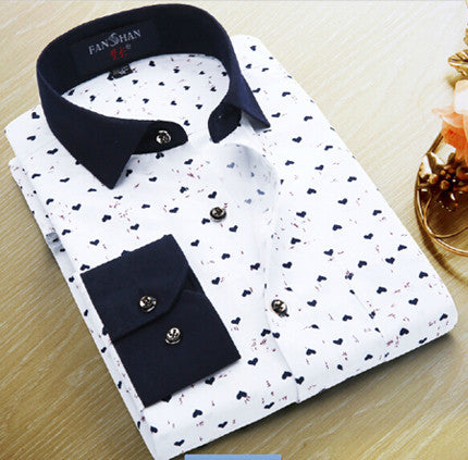 Brand Men Shirt Long Sleeve Floral Men Dress Shirt Brand Casual Shirt Men Clothes Mens Print Shirts - CelebritystyleFashion.com.au online clothing shop australia