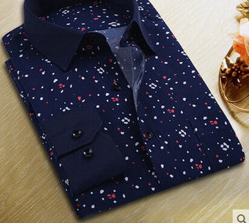 Brand Men Shirt Long Sleeve Floral Men Dress Shirt Brand Casual Shirt Men Clothes Mens Print Shirts - CelebritystyleFashion.com.au online clothing shop australia