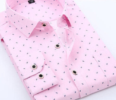 Brand Men Shirt Long Sleeve Floral Men Dress Shirt Brand Casual Shirt Men Clothes Mens Print Shirts - CelebritystyleFashion.com.au online clothing shop australia