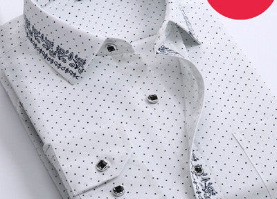 Brand Men Shirt Long Sleeve Floral Men Dress Shirt Brand Casual Shirt Men Clothes Mens Print Shirts - CelebritystyleFashion.com.au online clothing shop australia