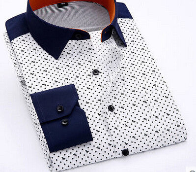 Brand Men Shirt Long Sleeve Floral Men Dress Shirt Brand Casual Shirt Men Clothes Mens Print Shirts - CelebritystyleFashion.com.au online clothing shop australia