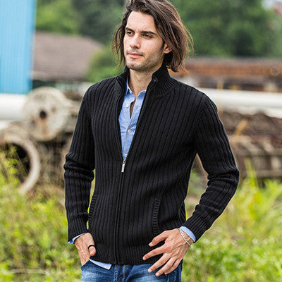 cardigans men sweaters new knitwear zipper cardigan Top quality brand clothing fashion male christmas coat - CelebritystyleFashion.com.au online clothing shop australia