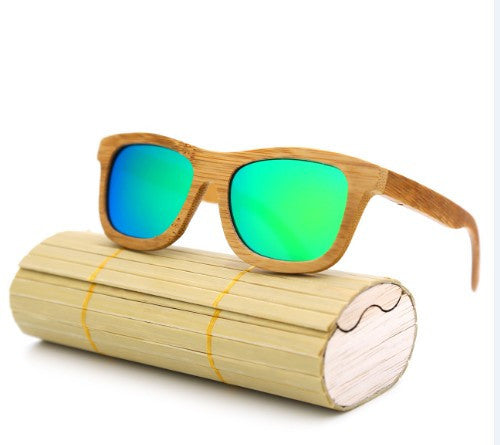 New fashion Products Men Women Glass Bamboo Sunglasses au Retro Vintage Wood Lens Wooden Frame Handmade - CelebritystyleFashion.com.au online clothing shop australia