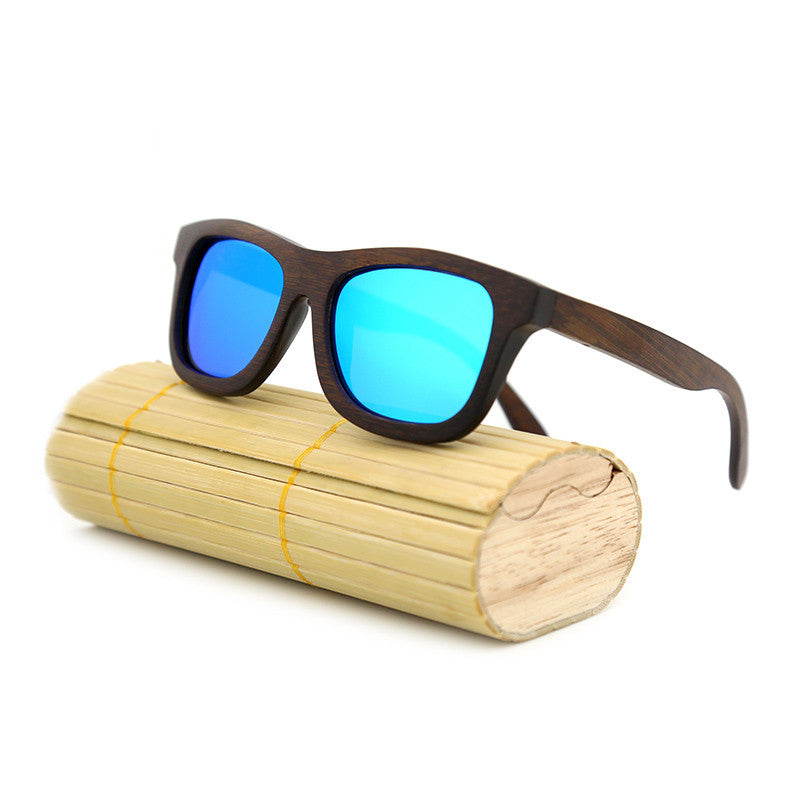 New fashion Products Men Women Glass Bamboo Sunglasses au Retro Vintage Wood Lens Wooden Frame Handmade - CelebritystyleFashion.com.au online clothing shop australia