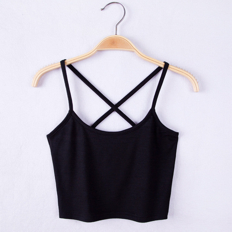 Women Tank Crop Top Short Vest Womens Sexy Camisole Bustier Crop Top cropped Camisa Feminina - CelebritystyleFashion.com.au online clothing shop australia