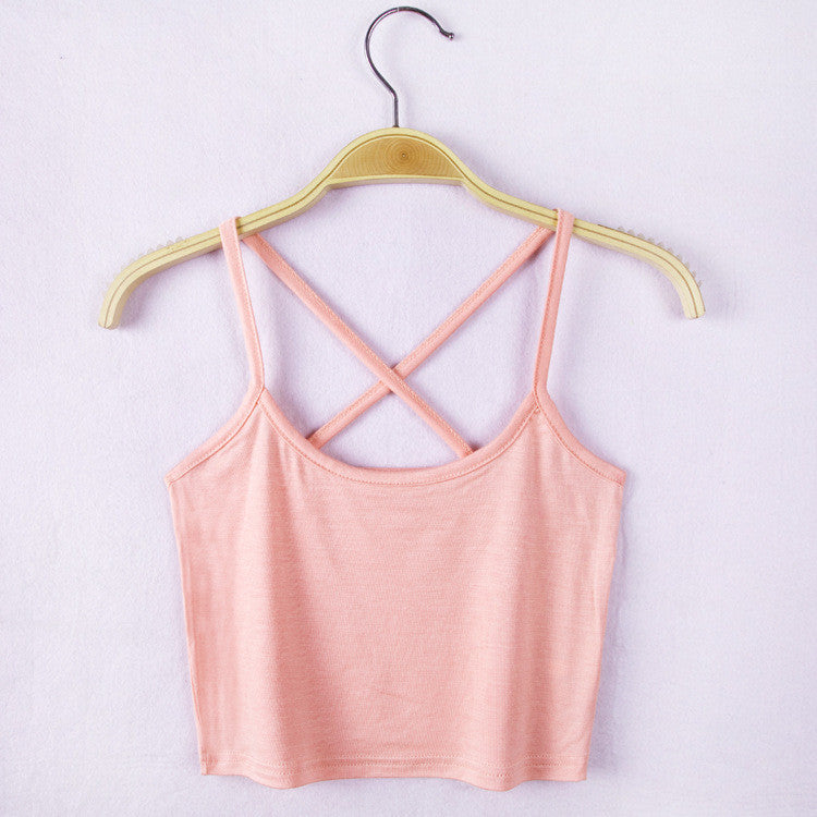Women Tank Crop Top Short Vest Womens Sexy Camisole Bustier Crop Top cropped Camisa Feminina - CelebritystyleFashion.com.au online clothing shop australia