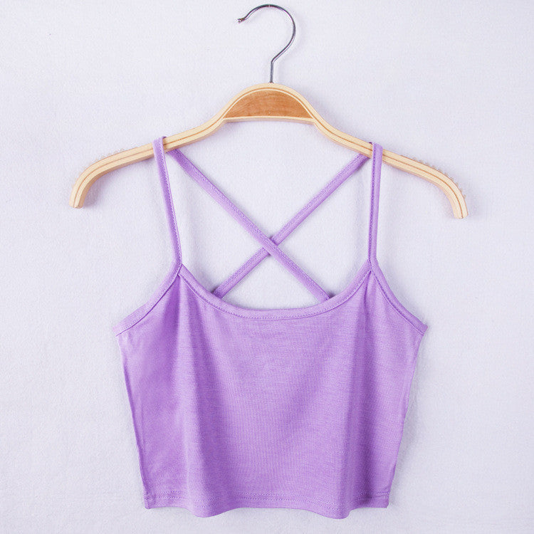 Women Tank Crop Top Short Vest Womens Sexy Camisole Bustier Crop Top cropped Camisa Feminina - CelebritystyleFashion.com.au online clothing shop australia
