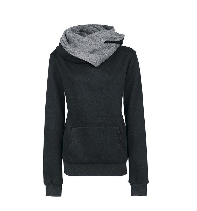 Women Casual Solid Hoodies Unisex Lapel Hooded New Sweatshirts Pullovers Turn-down Collar - CelebritystyleFashion.com.au online clothing shop australia