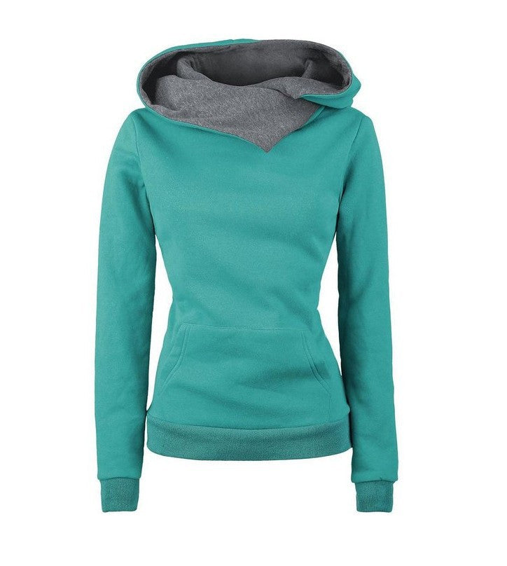 Women Casual Solid Hoodies Unisex Lapel Hooded New Sweatshirts Pullovers Turn-down Collar - CelebritystyleFashion.com.au online clothing shop australia