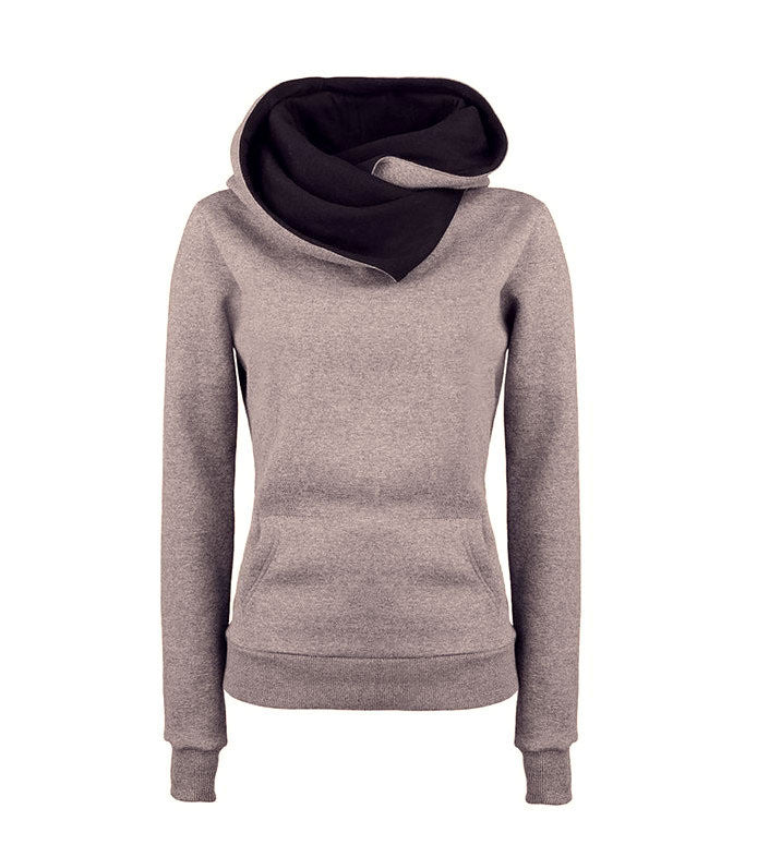 Women Casual Solid Hoodies Unisex Lapel Hooded New Sweatshirts Pullovers Turn-down Collar - CelebritystyleFashion.com.au online clothing shop australia