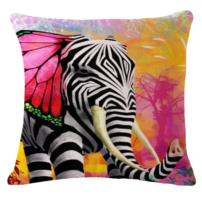 The elephant series Style 45*45cm Square Home Decorative Pillow Music Note Printed Throw Pillows Car Home Decor Cushion Cojines-Dollar Bargains Online Shopping Australia