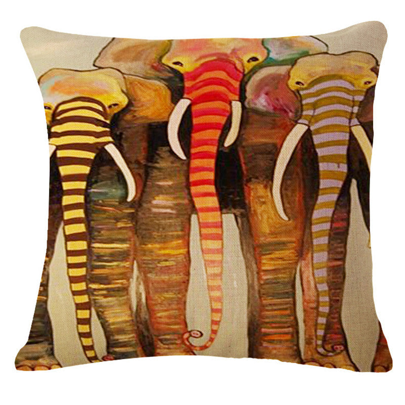 The elephant series Style 45*45cm Square Home Decorative Pillow Music Note Printed Throw Pillows Car Home Decor Cushion Cojines-Dollar Bargains Online Shopping Australia
