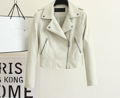 Fashion Women Motorcycle Faux Soft Leather Jackets Female Winter Autumn Brown Black Coat Outwear-Dollar Bargains Online Shopping Australia