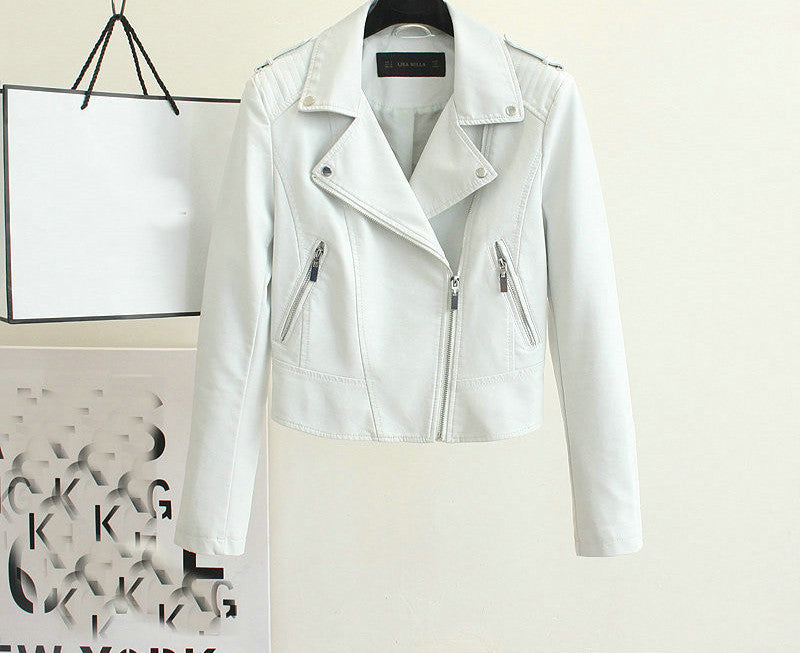 Fashion Women Motorcycle Faux Soft Leather Jackets Female Winter Autumn Brown Black Coat Outwear-Dollar Bargains Online Shopping Australia