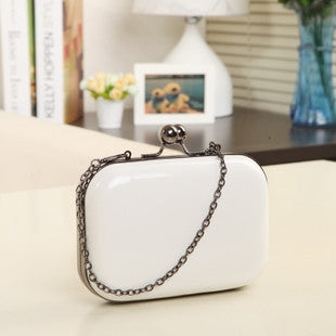 Vintage Skull purse Black Knuckle Ring Handbag Women Skull Clutch Evening Bag With shoulder Chain bolsas femininas-Dollar Bargains Online Shopping Australia