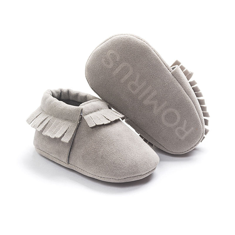 New PU Suede Leather Newborn Baby Boy Girl Baby Moccasins Soft Moccs Shoes Bebe Fringe Soft Soled Non-slip Footwear Crib Shoe - CelebritystyleFashion.com.au online clothing shop australia