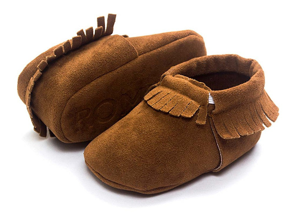 New PU Suede Leather Newborn Baby Boy Girl Baby Moccasins Soft Moccs Shoes Bebe Fringe Soft Soled Non-slip Footwear Crib Shoe - CelebritystyleFashion.com.au online clothing shop australia