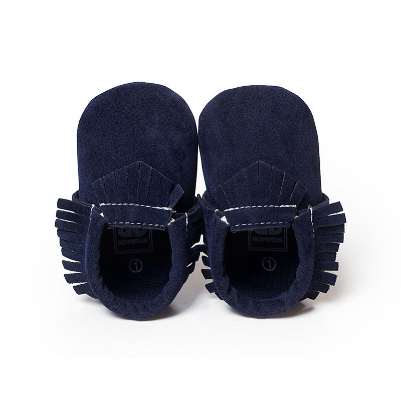 New PU Suede Leather Newborn Baby Boy Girl Baby Moccasins Soft Moccs Shoes Bebe Fringe Soft Soled Non-slip Footwear Crib Shoe - CelebritystyleFashion.com.au online clothing shop australia