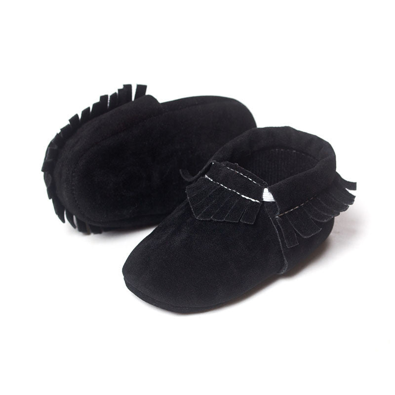 New PU Suede Leather Newborn Baby Boy Girl Baby Moccasins Soft Moccs Shoes Bebe Fringe Soft Soled Non-slip Footwear Crib Shoe - CelebritystyleFashion.com.au online clothing shop australia