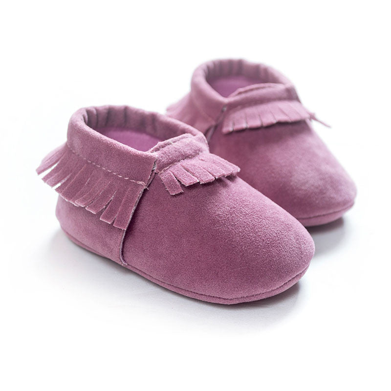 New PU Suede Leather Newborn Baby Boy Girl Baby Moccasins Soft Moccs Shoes Bebe Fringe Soft Soled Non-slip Footwear Crib Shoe - CelebritystyleFashion.com.au online clothing shop australia