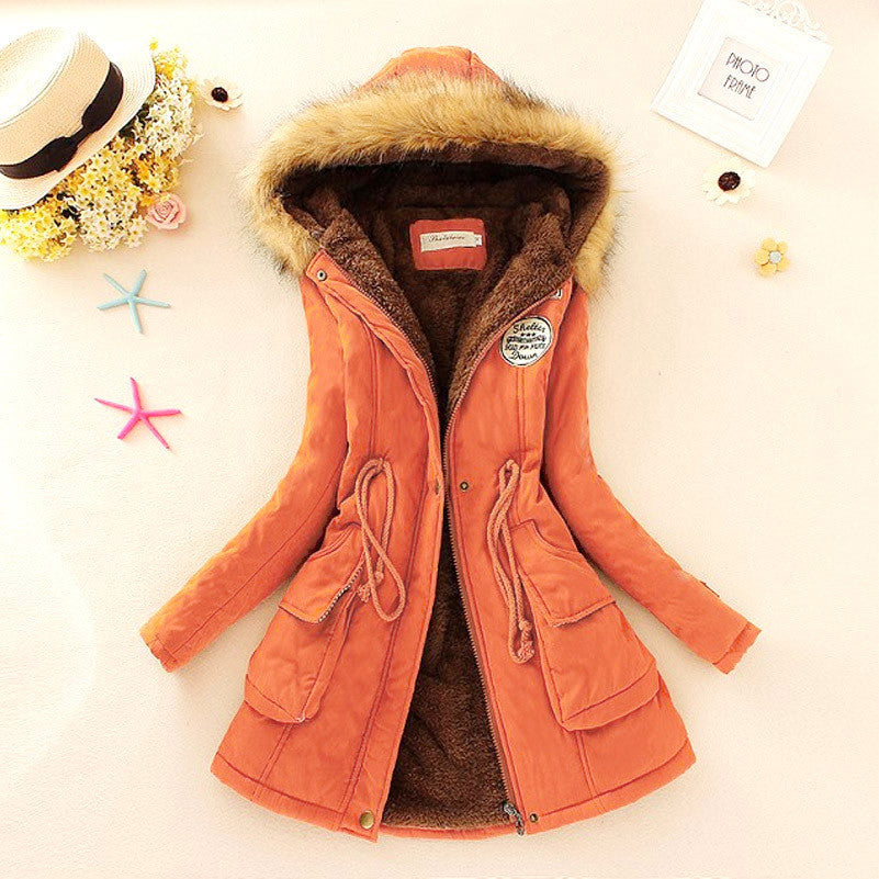 Fashion Fur Collar Coats Jackets for Women Women's Long Parka Plus Size Parka Hoodies-Dollar Bargains Online Shopping Australia