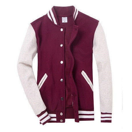 Brand Clothing Baseball Jacket Men Sweatshirt College Sportswear Jackets Casual Slim Fit Jacket Mens Clothing 10 Colors-Dollar Bargains Online Shopping Australia
