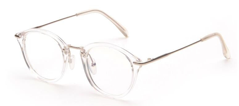 ROYAL GIRL High Quality TR Frame Fashion Glasses Women Eyeglasses frame Vintage Round Clear Lens Glasses os012 - CelebritystyleFashion.com.au online clothing shop australia