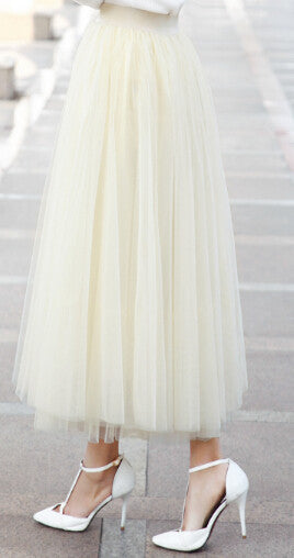 autumn fashion faldas korean style 8 m big swing maxi skirts womens winter jupe high waist tutu adult long tulle skirt-Dollar Bargains Online Shopping Australia