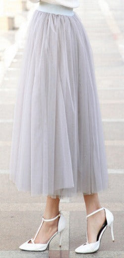 autumn fashion faldas korean style 8 m big swing maxi skirts womens winter jupe high waist tutu adult long tulle skirt-Dollar Bargains Online Shopping Australia