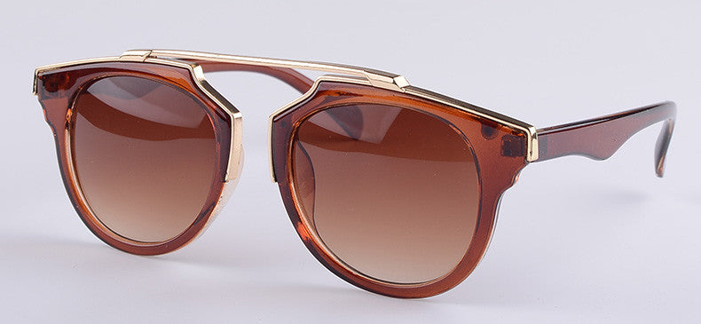High quality women brand designer sunglasses round mirrored shades cat eye glasses ss206 - CelebritystyleFashion.com.au online clothing shop australia