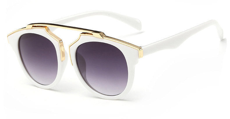 High quality women brand designer sunglasses round mirrored shades cat eye glasses ss206 - CelebritystyleFashion.com.au online clothing shop australia