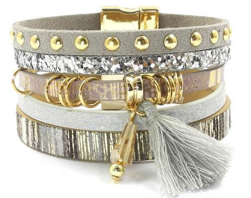 leather bracelet 6 color bracelets winter charm bracelets Bohemian bracelets&bangles for women Christmas gift B1627 - CelebritystyleFashion.com.au online clothing shop australia