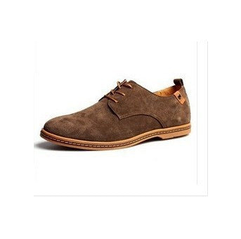 Men Flats shoes 38-48 Suede European style genuine leather Shoes Men's oxfords california casual Loafers - CelebritystyleFashion.com.au online clothing shop australia