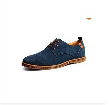 Men Flats shoes 38-48 Suede European style genuine leather Shoes Men's oxfords california casual Loafers - CelebritystyleFashion.com.au online clothing shop australia