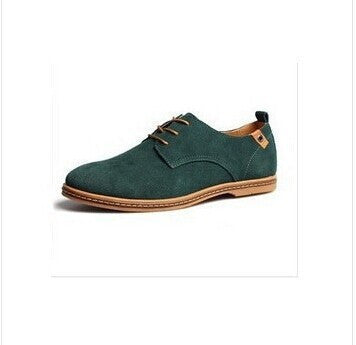 Men Flats shoes 38-48 Suede European style genuine leather Shoes Men's oxfords california casual Loafers - CelebritystyleFashion.com.au online clothing shop australia