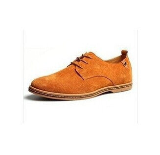 Men Flats shoes 38-48 Suede European style genuine leather Shoes Men's oxfords california casual Loafers - CelebritystyleFashion.com.au online clothing shop australia