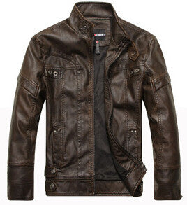 Motorcycle Leather Jackets Men Autumn Winter Leather Clothing Men Leather Jackets Male Business casual Coats Brand New clothing - CelebritystyleFashion.com.au online clothing shop australia