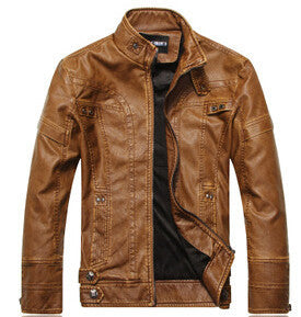 Motorcycle Leather Jackets Men Autumn Winter Leather Clothing Men Leather Jackets Male Business casual Coats Brand New clothing - CelebritystyleFashion.com.au online clothing shop australia