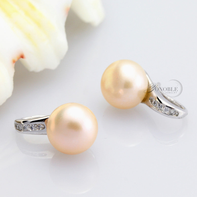 100% Genuine Natural Pearl earrings for women freshwater white pearl earrings silver 925 earrings jewelry daughter birthday gift - CelebritystyleFashion.com.au online clothing shop australia