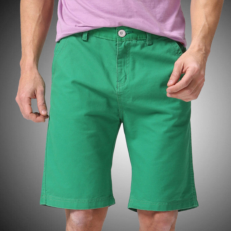 Men Shorts Straight Knee Length Zipper Shorts Plus Size Brand Fashion Casual Bermuda Masculina White Black Green Red Y1030 - CelebritystyleFashion.com.au online clothing shop australia