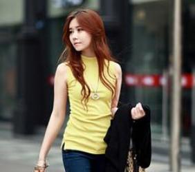 women autumn winter sleeveless solid color Tops & Tees cotton Tanks tops & Camis women lady Vest 10 colors - CelebritystyleFashion.com.au online clothing shop australia