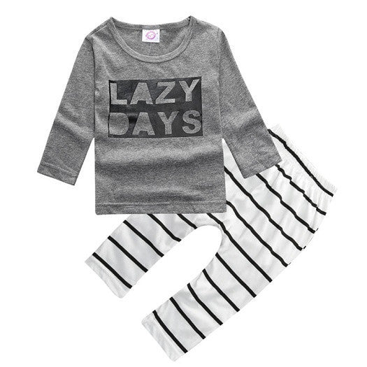 girl & boys clothes set long sleeve+Pants owl pattern set of clothes newborn baby suit children clothing - CelebritystyleFashion.com.au online clothing shop australia