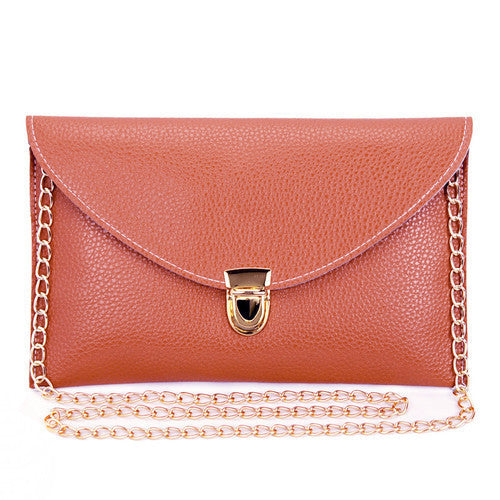 Women Clutch Bags Fashion Chain Envelope Candy Color Handbags Small Shoulder Bag Casual-Dollar Bargains Online Shopping Australia