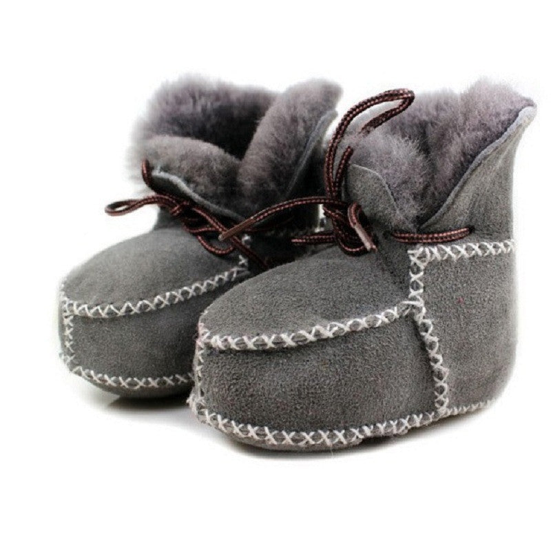 winter baby shoes boots infants warm shoes fur wool girls baby booties Sheepskin Genuine Leather boy baby boots fur newborns - CelebritystyleFashion.com.au online clothing shop australia