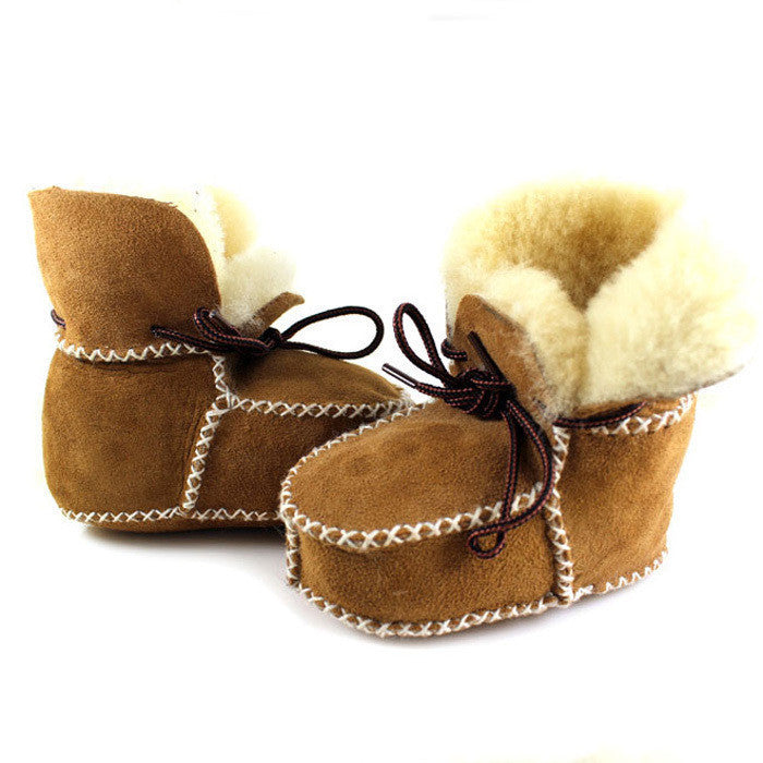 winter baby shoes boots infants warm shoes fur wool girls baby booties Sheepskin Genuine Leather boy baby boots fur newborns - CelebritystyleFashion.com.au online clothing shop australia