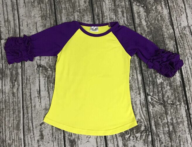 girls clothes o-neck baby girls kids icing ruffle raglan tops shirts girls casual tops fall Autumn top T-shirt - CelebritystyleFashion.com.au online clothing shop australia