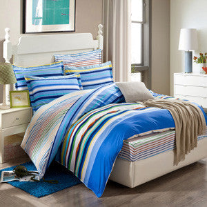 Bedding set 6pcs duvet doona quilt fitted cover ned sheet 100% cotton king queen full twin size bedclothes linens-Dollar Bargains Online Shopping Australia